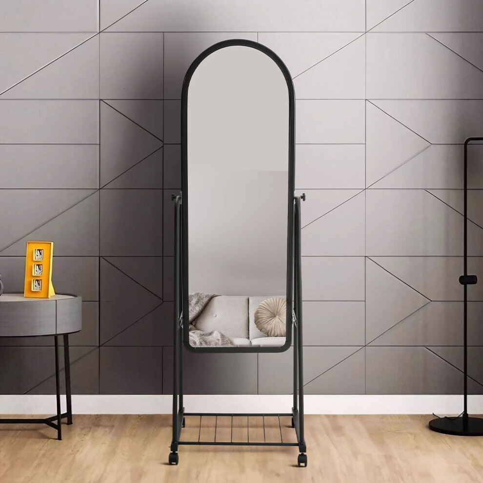 45cm-w-x-160cm-h-black-freestanding-rolling-full-length-mirror-with-storage-shelf.jpg
